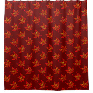 Rideaux De Douche Feuilles de feu