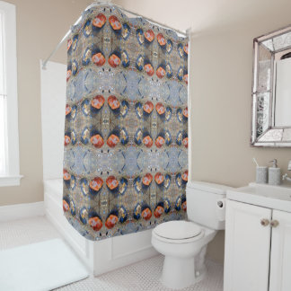 Rideaux De Douche Feuilles et Motif Sea Shells
