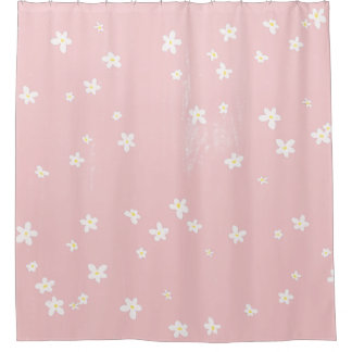 Rideaux De Douche Fille Chic Design Rose Motif Moderne
