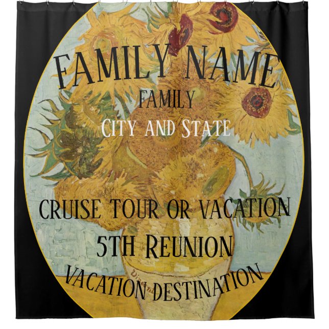 Rideaux De Douche Fille Garçon Fête d'anniversaire 2024 Maman Papa D (Devant)