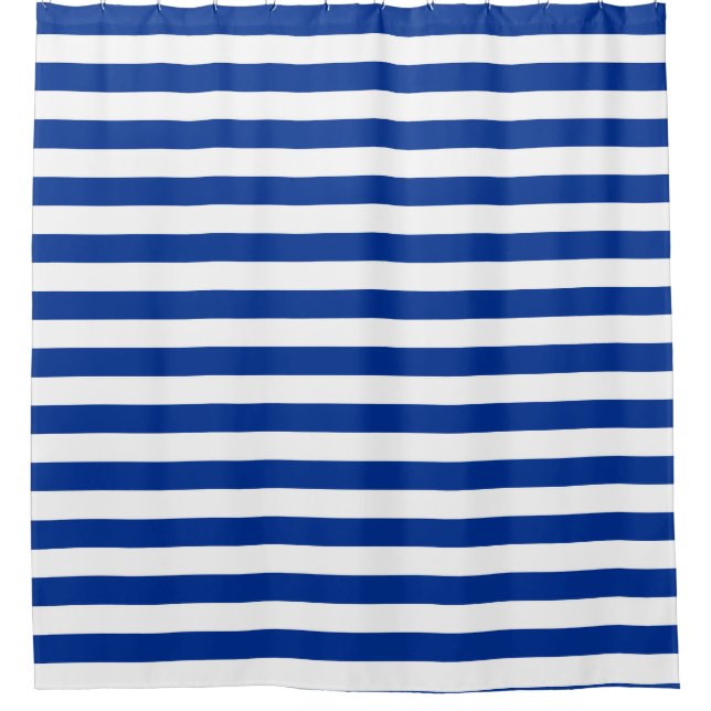 Rideaux De Douche finlande grèce israël drapeau rayures bleu ligne b (Devant)