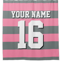 Flamant rose rose Charcoal Sports Jersey Preppy St
