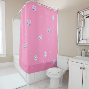 Rideaux De Douche Flambeaux d'hiver roses