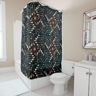 Rideaux De Douche Flèches Boho et Sun V1 ID748