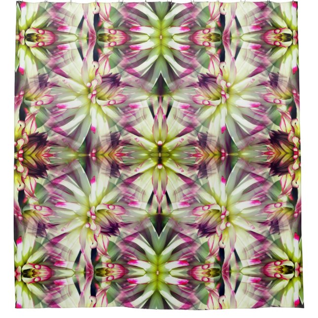 Rideaux De Douche Fleur blanche Dahlia Nature Abstraite (Devant)