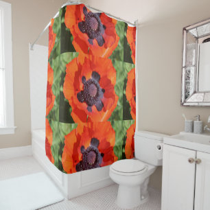 Rideaux De Douche Fleur de pavot orientale