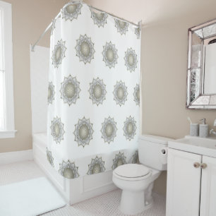 Rideaux De Douche Fleur de Vie - Mandala Fleurs 1