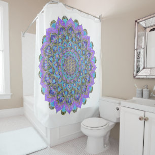 Rideaux De Douche Fleur De Vie - Mandala India Style 2