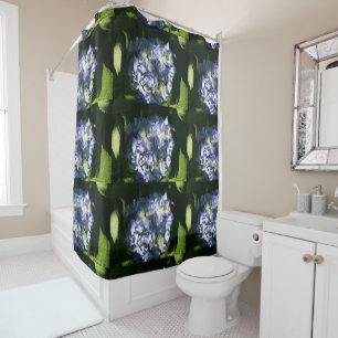 Rideaux De Douche Fleur d'hortensia bleu clair