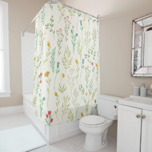 Rideaux De Douche Fleur Motif Printemps Floral