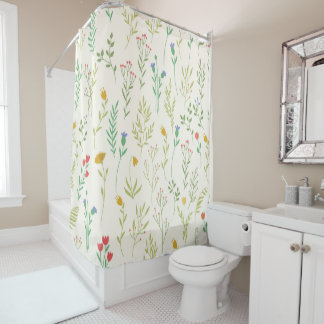 Rideaux De Douche Fleur Motif Printemps Floral