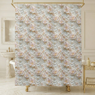 Rideaux De Douche Fleur Ornée