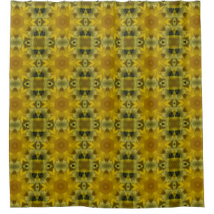 Rideaux De Douche Fleur soleil éclate dorée
