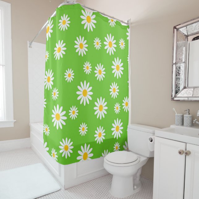 Rideaux De Douche Fleurs (En situation)
