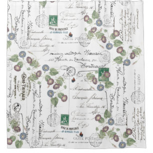Rideaux De Douche Fleurs de gloire de l'éphémère français