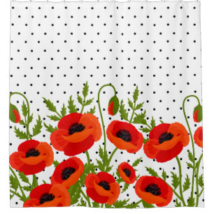 Rideaux De Douche Fleurs de pavot