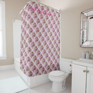 Rideaux De Douche Fleurs de pomme rose