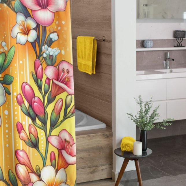 Rideaux De Douche Fleurs de printemps (Créateur téléchargé)
