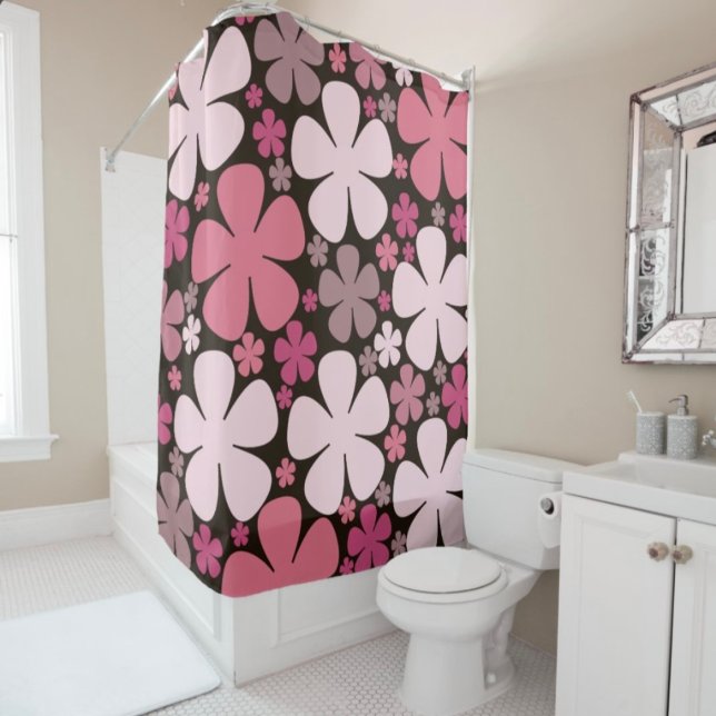 Rideaux De Douche Fleurs de printemps mignonnes motif (Créateur téléchargé)
