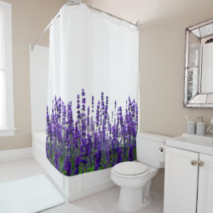 Rideaux De Douche Fleurs florales de lavande