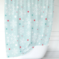 Flocon de neige et pois bleu aquatique festif
