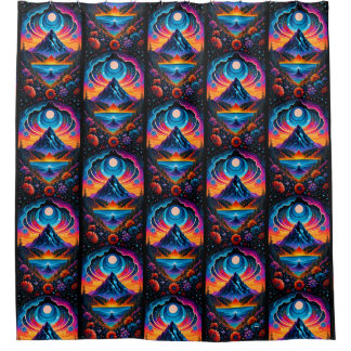 Rideaux De Douche flocons de neige tapisseries nature Tapisserie