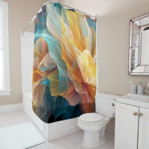 Rideaux De Douche Floraison radieuse de pétales éthérés dans la lumi