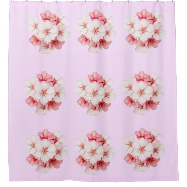 Rideaux De Douche Floral Shower Curtain (Devant)