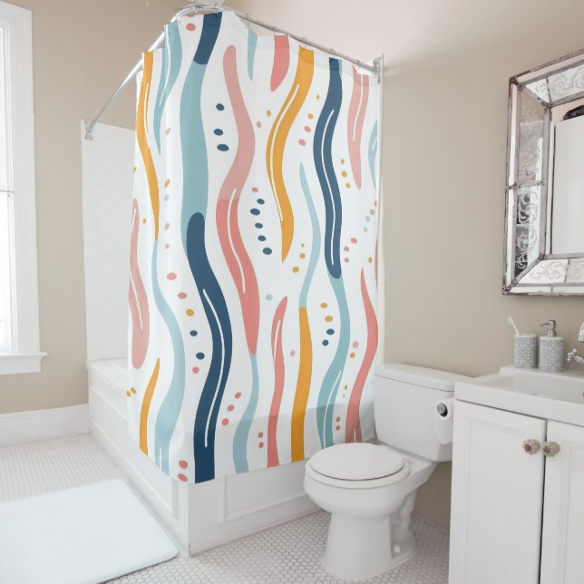 Rideaux De Douche Flux de bulles (En situation)
