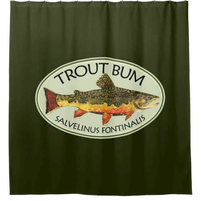 Rideaux De Douche Fly Fishing Fundy TROUT BUM (Devant)