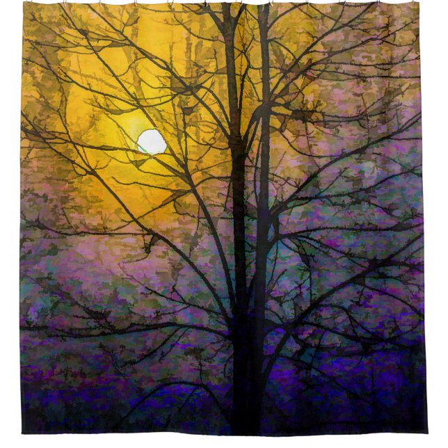 Rideaux De Douche Foggy Sunset (Devant)
