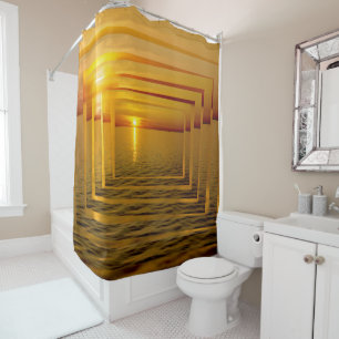 Rideaux De Douche Folie du coucher de soleil