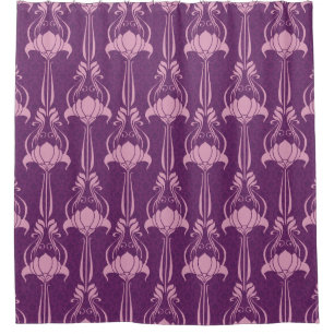 Rideaux De Douche Fond d'écran floral violet rose
