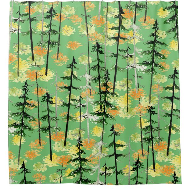 Rideaux De Douche Forêt d'automne : Beauté naturelle incomparable (Devant)