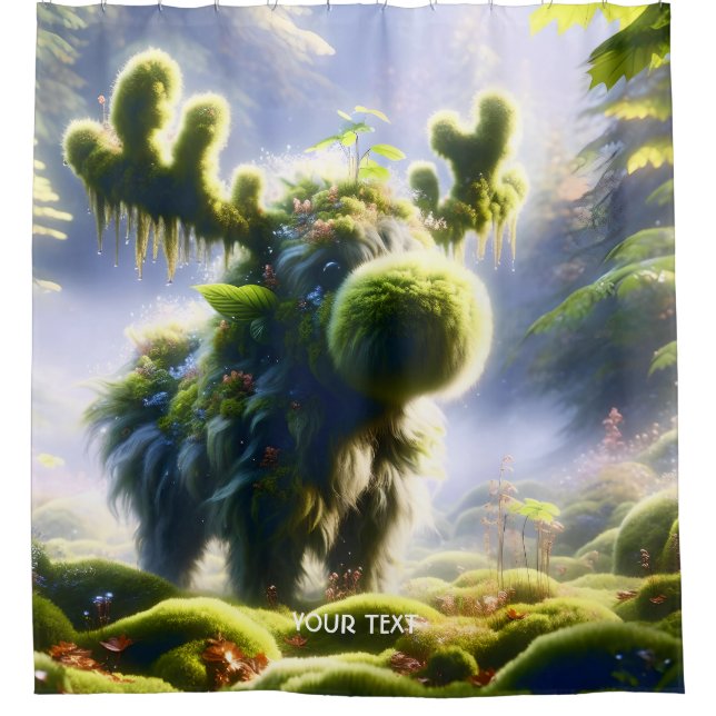Rideaux De Douche Forêt d'orignal mou Imaginaire (Devant)