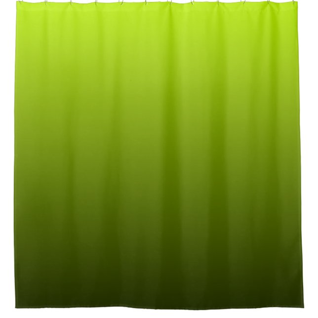Rideaux De Douche Forêt verte ensoleillée Vert chaud Couleurs chaude (Devant)