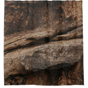 Rideaux De Douche Formation de roches Brown et grises