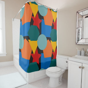 Rideaux De Douche Formes Bauhaus