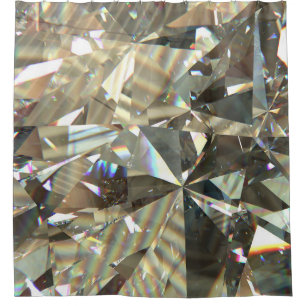 Rideaux De Douche Formes diamant triangulaire : texture stratifiée.