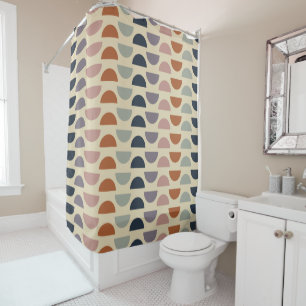 Rideaux De Douche Formes géométriques élégantes Motif en couleur