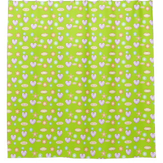 Rideaux De Douche Formes vert olive