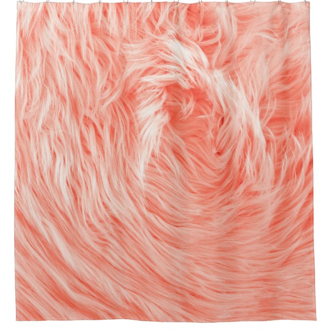 Rideaux De Douche Fourrure de farine de corail : Tendance 2019. (Devant)