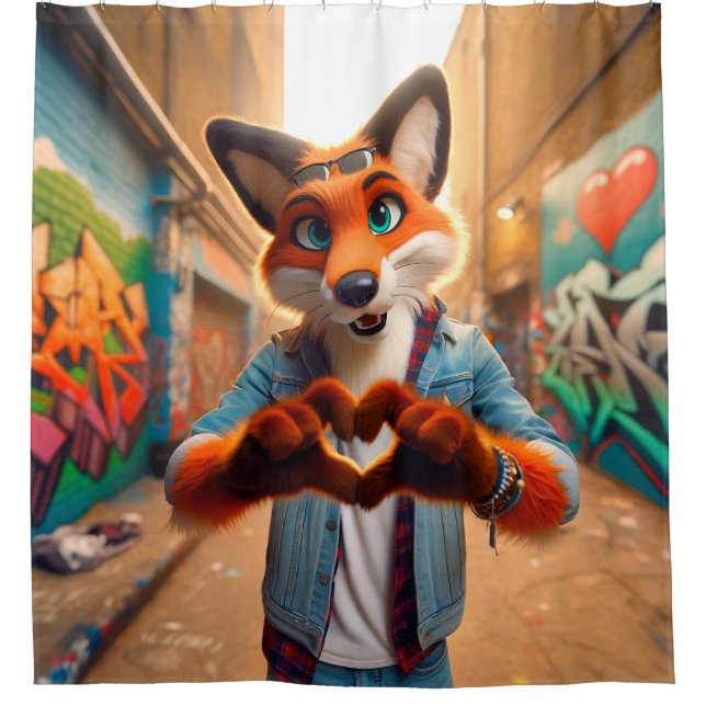 Rideaux De Douche Fox (Devant)