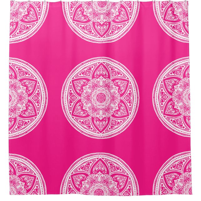 Rideaux De Douche Foxglove Mandala (Devant)