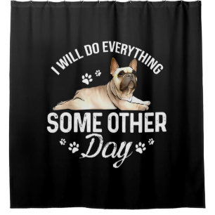Rideaux De Douche French Bulldog Amoureux des chiens Cadeaux pour an