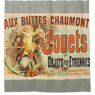 Rideaux De Douche French Toy Joets Amis Poster vintage