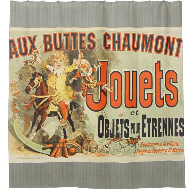 Rideaux De Douche French Toy Joets Amis Poster vintage (Devant)