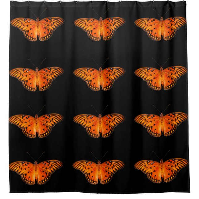 Rideaux De Douche Fritillaire de Golfe ou papillon de passion (Devant)
