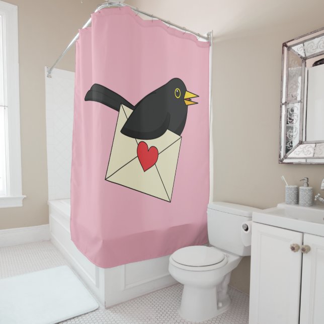 Rideaux De Douche From Blackbird et Love (En situation)