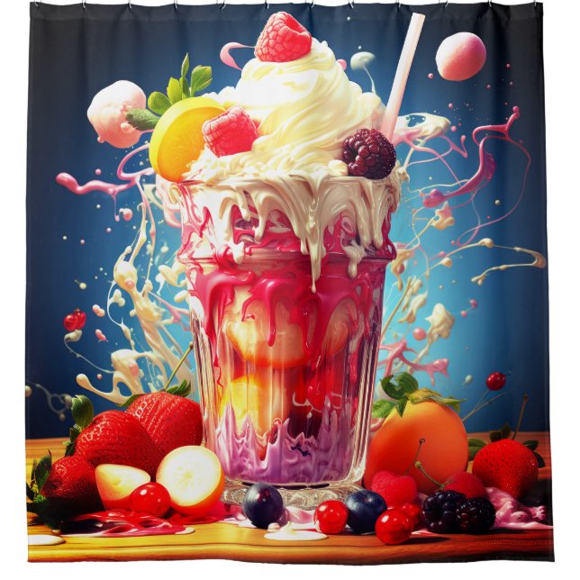 Rideaux De Douche Fruit Smoothie (Devant)